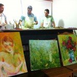 Pintura Mediúnica Vovô Pedro com Florêncio Anton