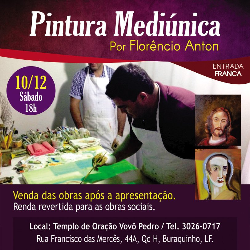 Pintura Mediunica Vovô Pedro