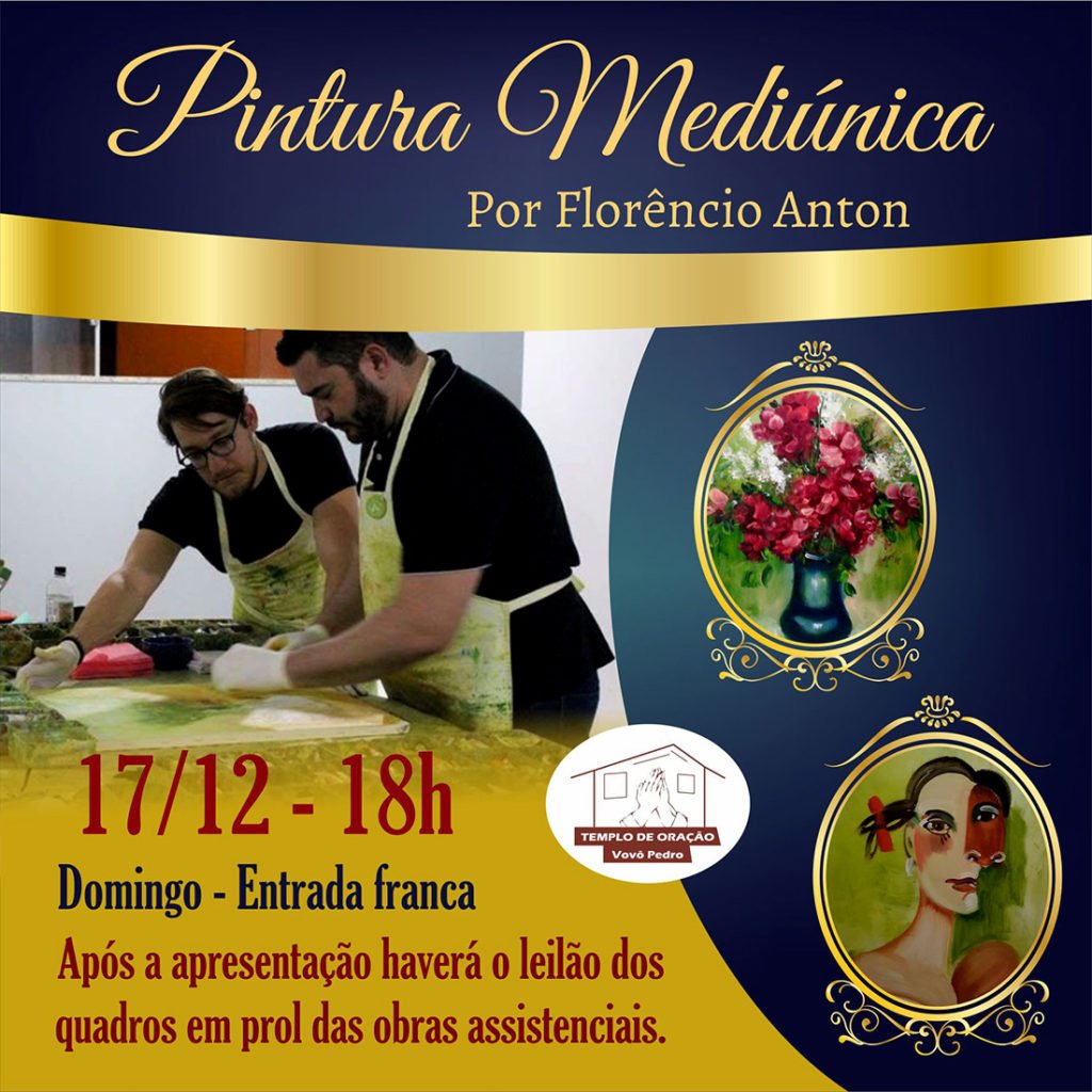Pintura Mediunica Vovo Pedro e Florencio Anton